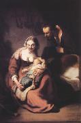 REMBRANDT Harmenszoon van Rijn The holy family (mk33) China oil painting reproduction